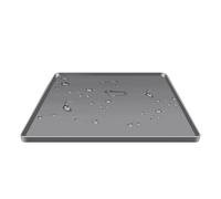 Small Fridge Mat, Spill-Proof Silicone Drip Tray, Dependable Spill Barrier, Reusable Square Under-Appliance Pan, Waterproof Floor Protector, For Kitchens, Apartments, 23.62x23.62x0.39 Inches