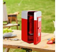 Small Fridge, Tiny Fridge For Bedrooms, USB Fridges Cooler, Beverage Drink Cans Cooler/Warmer Refrigerator, For Car, Travel, Drinks,Fruit, Food