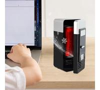 Small Fridge, Tiny Fridge For Bedrooms, USB Fridges Cooler, Beverage Drink Cans Cooler/Warmer Refrigerator, For Car, Travel, Drinks,Fruit, Food