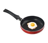 Small Frying Pan, Red Nonstick Egg Pan, 12cm Mini Frying Pans, PFOA-Free Cookware Skillet, Non-Stick Omelette Pan, Portable Cooking Pans for Gas Stove, Perfect for One Egg, Crepes, and Pancakes