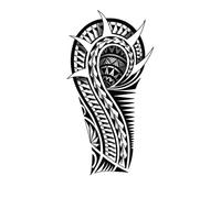 Small Full Arm Animal Tiger Wolf Tattoo Sticker Half Arm Waterproof Durable Temporary Tattoos(15)