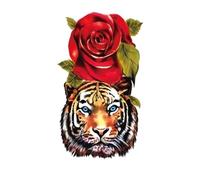 Small Full Arm Animal Tiger Wolf Tattoo Sticker Half Arm Waterproof Durable Temporary Tattoos(17)