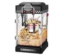Small Fully Automatic Popcorn Popper Maker, Commercial and Household Popcorn Machine, for Kids Parties Home Cinema,Red
