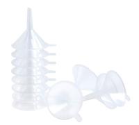 Small Funnel, 2.16inch Clear Plastic Mini Funnels for Science Lab Bottle Filling Liquid, Essential Oils, Perfume(12 Pack)