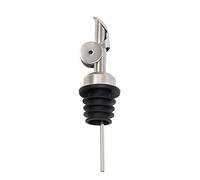 Small Funnels for Kitchen Use Functional Stainless Steel Automatic Oil Pourer Suitable for Various Kitchen Oil Bottles Stainless Steel Funnel Small (Silver, One Size)