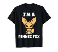 Small Funny Fennec Fox Canids Simple I'm a Fennec Fox T-Shirt