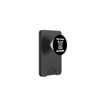 Small Funny Minimalist animals simple don't worry be Wombat PopSockets PopWallet for MagSafe