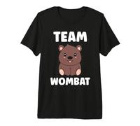 Small Funny Minimalist Animals Simple Team Wombat Premium T-Shirt