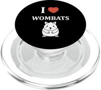 Small Funny Wombat Minimalist animals simple i love Wombats PopSockets PopGrip for MagSafe