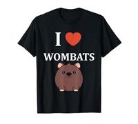 Small Funny Wombat Minimalist Animals Simple i Love Wombats T-Shirt
