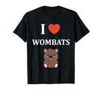 Small Funny Wombat Minimalist Animals Simple i Love Wombats T-Shirt