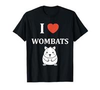 Small Funny Wombat Minimalist Animals Simple i Love Wombats T-Shirt