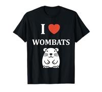 Small Funny Wombat Minimalist Animals Simple i Love Wombats T-Shirt
