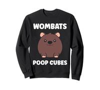 Small Funny Wombats animals zero poop cubes Wombat Sweatshirt