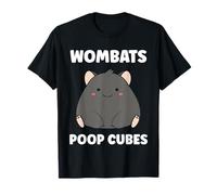 Small Funny Wombats Animals Zero Poop Cubes Wombat T-Shirt