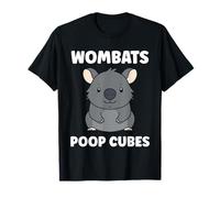 Small Funny Wombats Animals Zero Poop Cubes Wombat T-Shirt