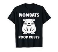 Small Funny Wombats Animals Zero Poop Cubes Wombat T-Shirt