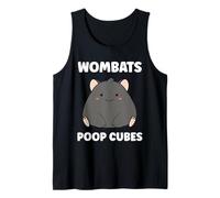Small Funny Wombats Animals Zero Poop Cubes Wombat Tank Top