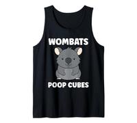 Small Funny Wombats Animals Zero Poop Cubes Wombat Tank Top