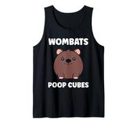 Small Funny Wombats Animals Zero Poop Cubes Wombat Tank Top