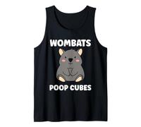 Small Funny Wombats Animals Zero Poop Cubes Wombat Tank Top