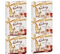 Small Galaxy Chocolate Hamper Bulk Buy 284g - Multipack Gift Box with Galaxy Milk, Ripple, Caramel, Minstrels & Hot Chocolate Sachets - Perfect Christmas Gifts for Kids, Women & Men (6 Pack)