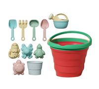 Small Games - Castle Kit - Digging Tools with Folding Fruit Bucket for Outdoor Activities Children 3+ Years at Beach Pool Garden