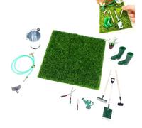 Small Gardening Tools, Realistic Decorations, 12 Pieces Garden Tools for Gnomes - for Collectors Home and Garden Hobbies Photography Crafts Scenes Christmas Birthday