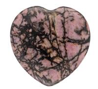 Small Gemstone Heart Made of Real Natural Stone | 2 x 2 cm, Polished & Handmade | Ideal as a Worry Stone, Pocket Stone Gift, Decoration or Spiritual Companion, 2 cm x 2 cm x 0,6 cm