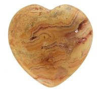 Small Gemstone Heart Made of Real Natural Stone | 2 x 2 cm, Polished & Handmade | Ideal as a Worry Stone, Pocket Stone Gift, Decoration or Spiritual Companion, 2 x 2 x 0.6 cm