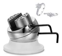 Small Gemstone Setting Base, Hand Held Clamp, Jewelry Engraving Holder Vise, Clamping Mouth 53mm, 360° Rotating/Adjustable Angles, for Gem Setting, Small Engravings