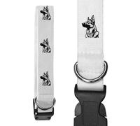 Small 'German Shepherd Side View' Dog Collar (PR00060383)