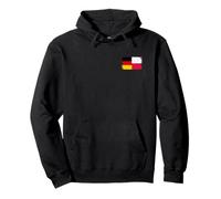 Small Germany Poland Flag for Proud Polish German Fan Pride Pullover Hoodie