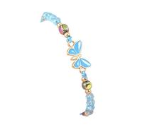 Small Gift Pink Colors Butterfly Beaded Bracelet Color Charm Simple Small Fresh Women's Bracelet Handmade Holiday Jewelry () Alloy Valentine Black Precious Granny Phrases Rings, one size, Zinc alloy