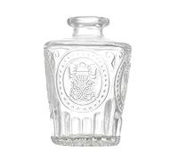 Small Glass Bud Vase Carving Mini Vintage Vase Transparent Bud Vases for Flower Home Decoration