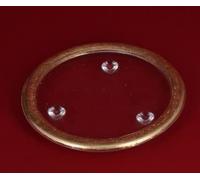 Small Glass Candle Stand - Gold by gisela graham