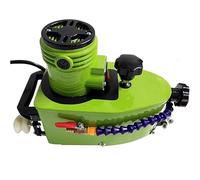 Small Glass Edging Machine Electric Portable Glass Edger Straight Round Bevel Edge Trimmer Grinder DIY Glass Corner Grinding Edging Machine Glass Polish (Green)