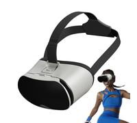 Small Glasses - Portable Virtual Reality Headset, Lightweight Adjustable 3D Set | Immersive Game System for Mobile Games Watching 3D Movies Entertainment Experience Adults A
