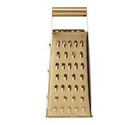 Small Gold Finish Box Grater,Multi-Use Food Shredder For Cheese,Handheld Cutter For Veg Prep,Kitchen Grater Premier Housewares Gold One Size