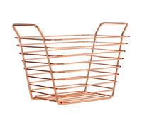Small Gold Finish Wire Basket, Copper Plated Metal Wire Basket For Kitchen, Everyday Use Loo, Utility Basket Premier Housewares Gold One Size
