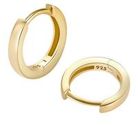 Small Gold Hoop Earrings for Women Girls 14K Real Gold Plated 925 Sterling Silver Dainty Tiny Huggies Hoops 5mm 6mm 7mm 8mm 9mm gold