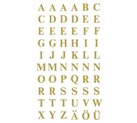 Small Gold Letters Stickers