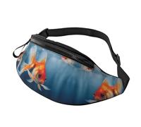 Small Goldfish Swimming in The Water Fanny Pack for Man Woman, Fashion Adjustable Chest Bag, Travel Sport Walking Waist Bag