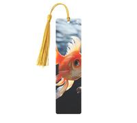 Small Goldfish Swimming in The Water Metal Bookmarks with Tassels,Pendant Unique Handmade Bookmark Craft DIY Wooden Bookmarks Cute Hanging Tags Ornaments for Book Lovers Birthday Teachers Gift