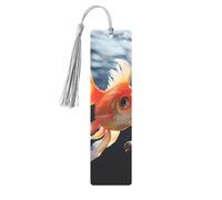 Small Goldfish Swimming in The Water Metal Bookmarks with Tassels,Pendant Unique Handmade Bookmark Craft DIY Wooden Bookmarks Cute Hanging Tags Ornaments for Book Lovers Birthday Teachers Gift