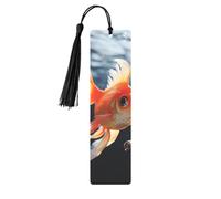 Small Goldfish Swimming in The Water Metal Bookmarks with Tassels,Pendant Unique Handmade Bookmark Craft DIY Wooden Bookmarks Cute Hanging Tags Ornaments for Book Lovers Birthday Teachers Gift