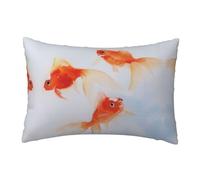 Small Goldfish Swimming In The Water Pillow Cases Home Decorative Pillowcase Boudoir 12 X 18 Inch Pattern Throw Pillow Covers