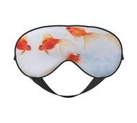 Small Goldfish Swimming in The Water Printing Rest Sleep Eye Mask, Soft Eye Mask for Home & Camping, Blocks Light, Comfortable for Most Users