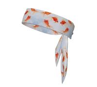 Small Goldfish Swimming In The Water Printing Sports Headband Tie,Durable Sports Bandage Headscarf, Ideal For Volleyball & Workoutsâ€‹