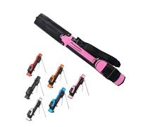 Small Golf Bag Lightweight- Carry Pencil golf club bags for men Stand Bag,for A Few Clubs Driving Range,2 Pockets Lightweight Easy(Black Pink)
